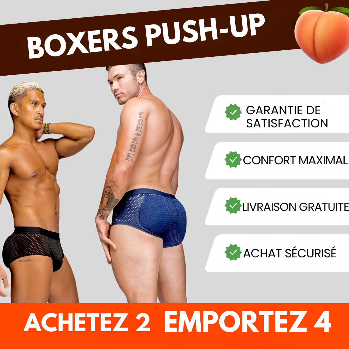 Pack de Boxers Push-Up TUTTI® – DERNIER JOUR !