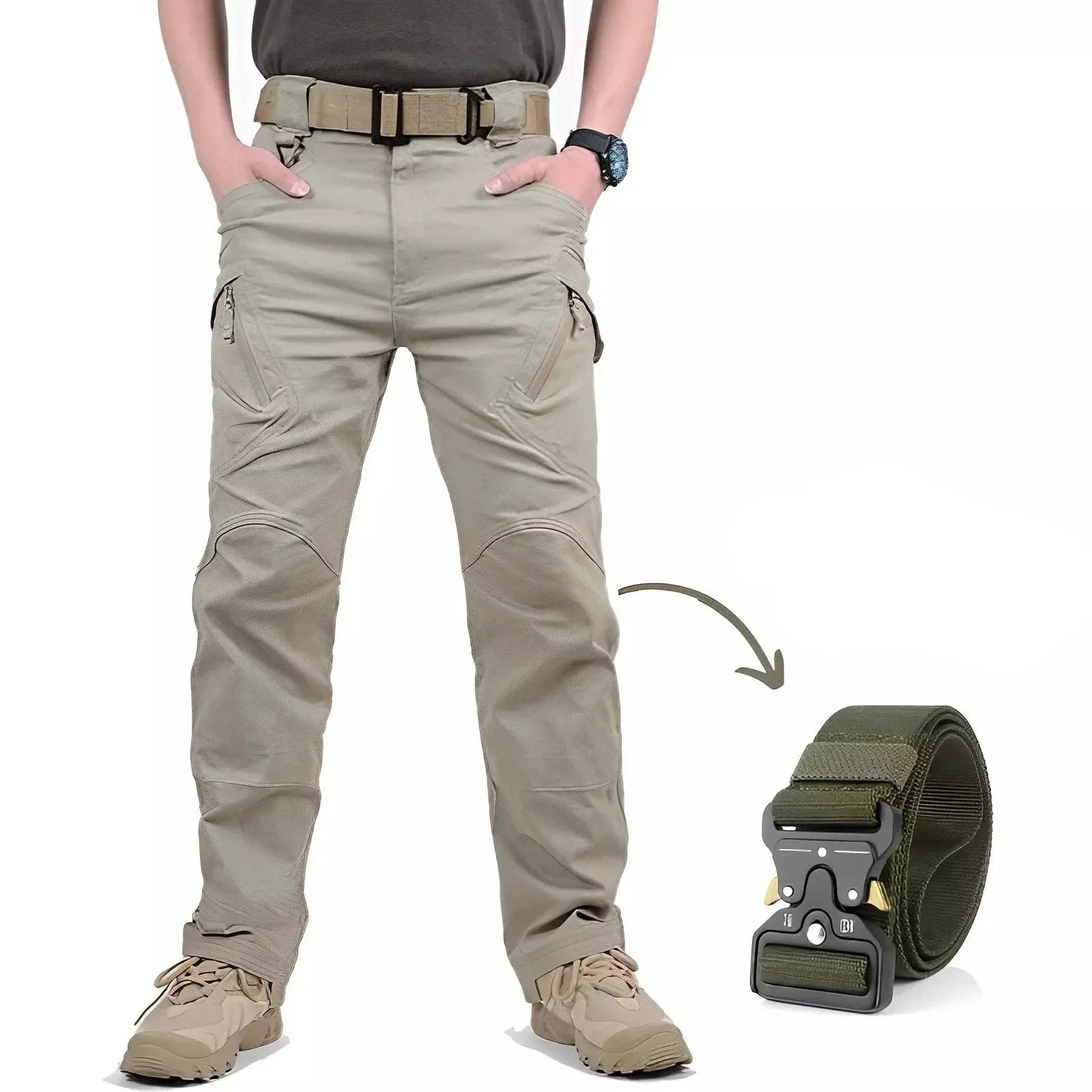 Pantalon Tactique Militaire Imperméable avec Ceinture - ACHEZ 1 ET RECEVEZ 2