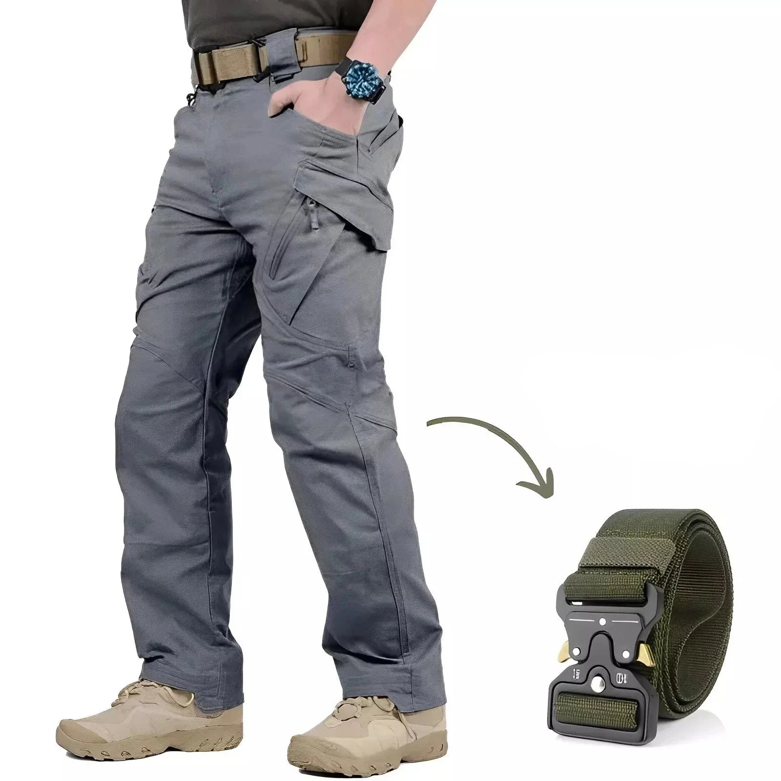 Pantalon Tactique Militaire Imperméable avec Ceinture - ACHEZ 1 ET RECEVEZ 2