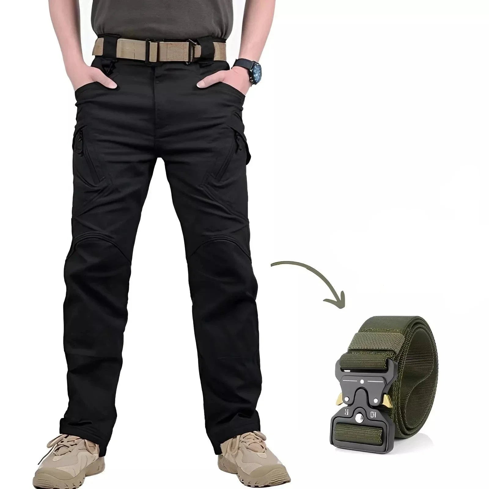 Pantalon Tactique Militaire Imperméable avec Ceinture - ACHEZ 1 ET RECEVEZ 2