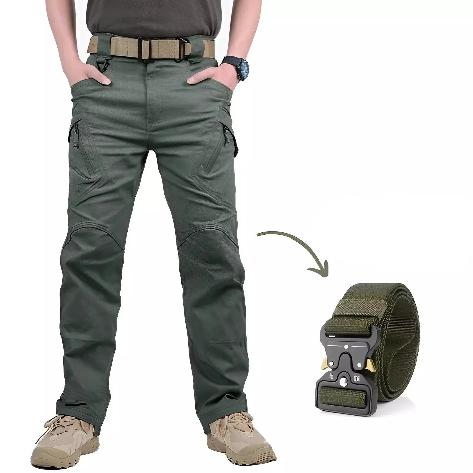 Pantalon Tactique Militaire Imperméable avec Ceinture - ACHEZ 1 ET RECEVEZ 2